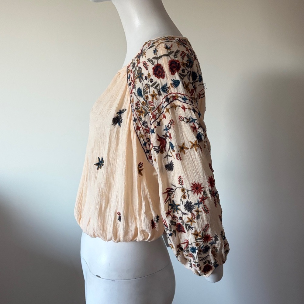 Free People Wild Flower Blouse Size SP - Picture 5 of 12